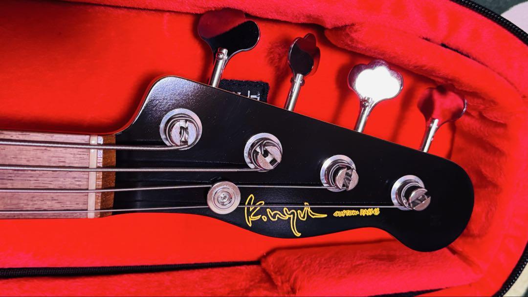 ベース K.Nyui Custom Guitars KNPB-T.S Moon PGM