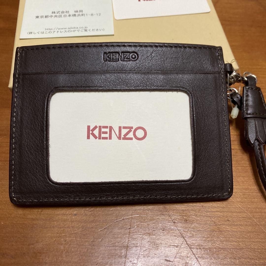 KENZO ケンゾー レザーパスケース カードケース 定期入れ 花柄