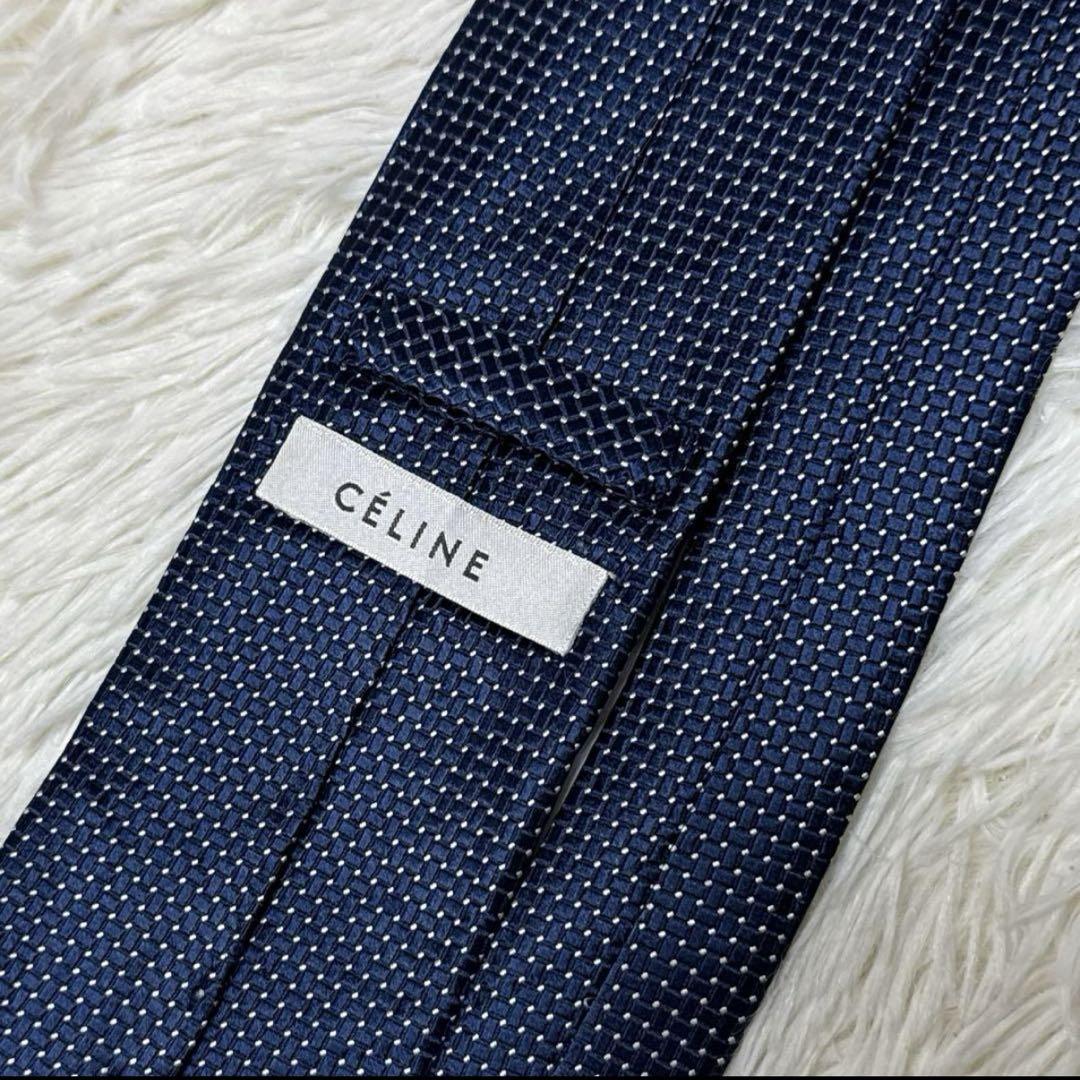 未使用級】Celine セリーヌ ブランドネクタイ シルク - メルカリ
