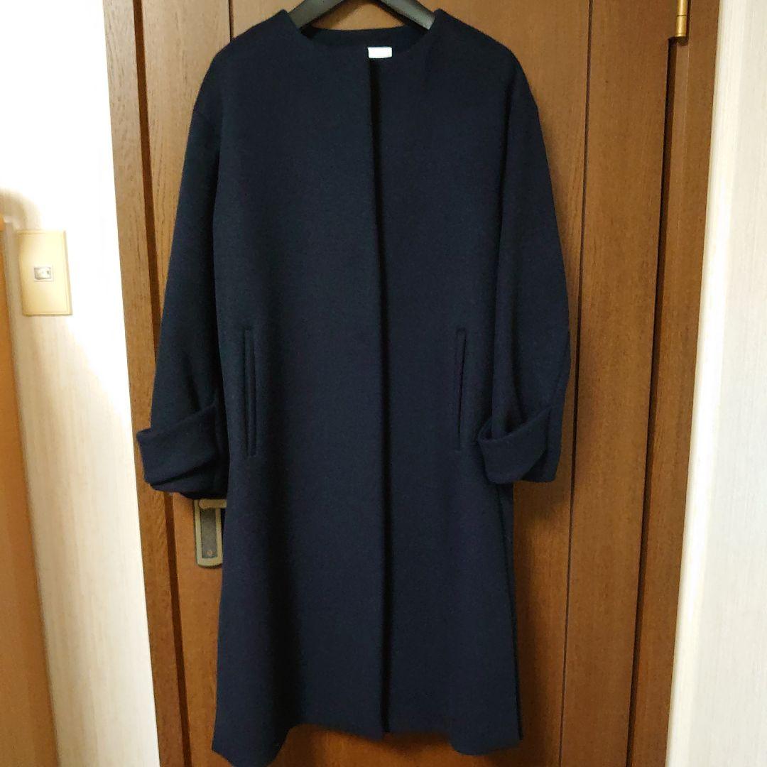 green label relaxing ショートビーバーノーカラーコート