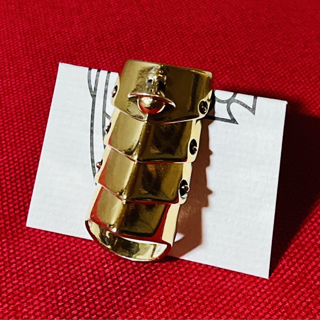 【極美品✴︎JSB刻印✴︎希少】ヴィヴィアンウエストウッド✴︎アーマーリング【S】 Vivienne Westwood - 【極美品✴︎JSB刻印✴︎希少