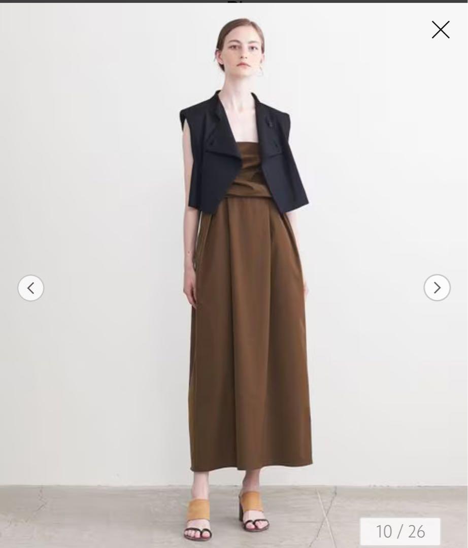 美品】＜AEWEN MATOPH＞P ギャザー キャミソールワンピース