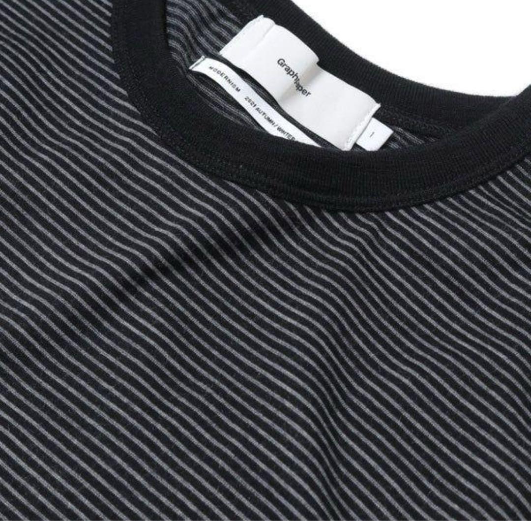 トップス Graphpaper Wool Border L/S Tee