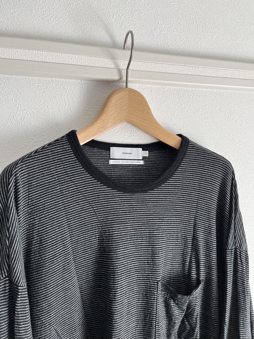 トップス Graphpaper Wool Border L/S Tee