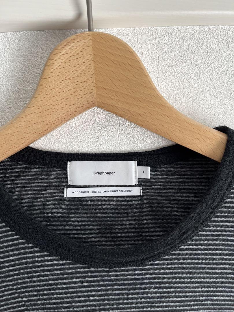 トップス Graphpaper Wool Border L/S Tee