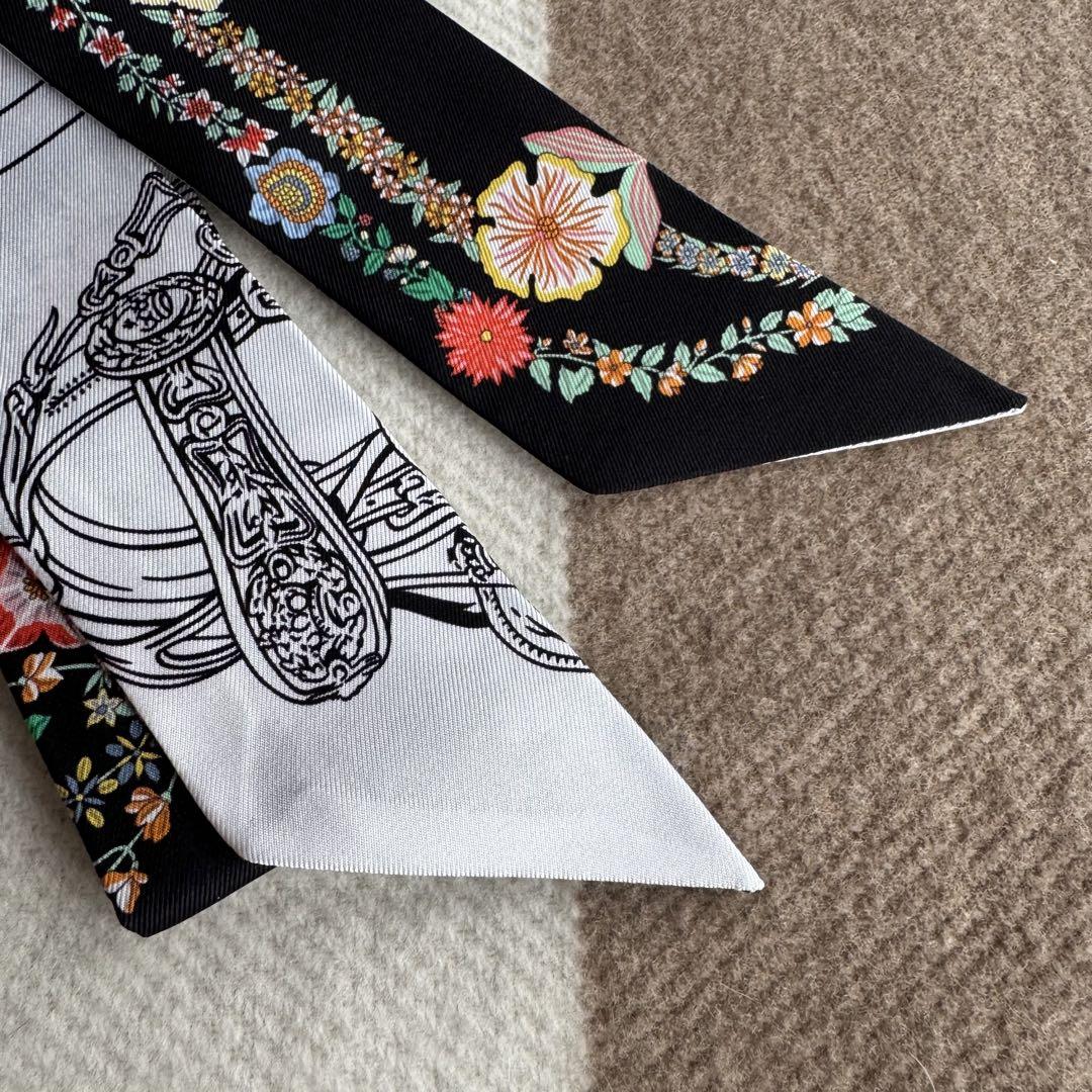 専用　エルメス　ツイリー　ブリッド・ドゥ・ガラ　フルール　3本セット　新品未使用