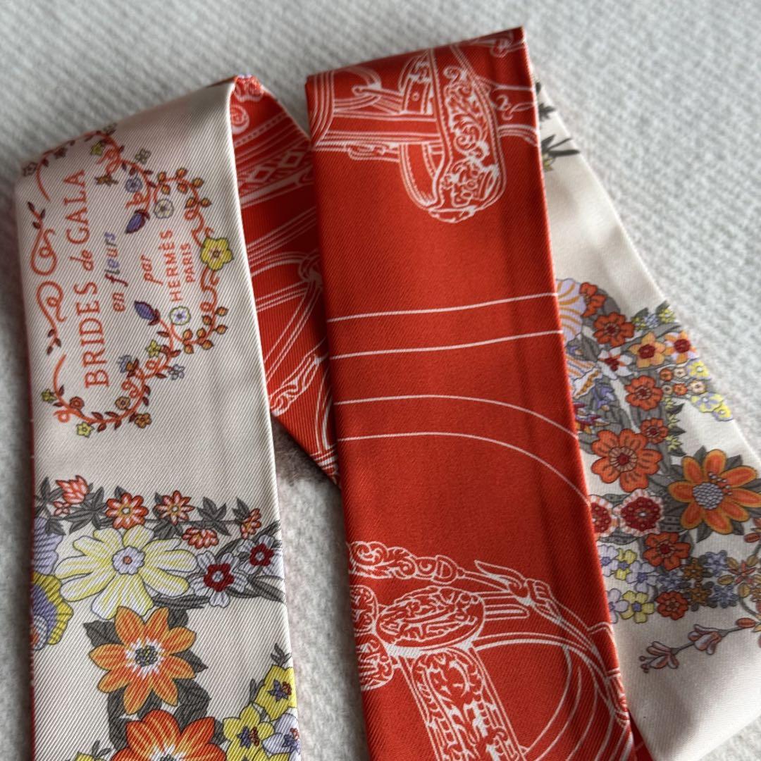 専用　エルメス　ツイリー　ブリッド・ドゥ・ガラ　フルール　3本セット　新品未使用