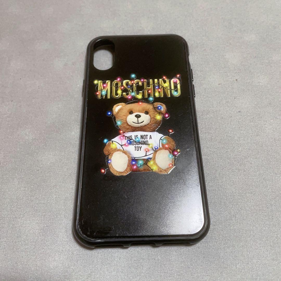 MOSCHINO モスキーノ iPhone X 10 iPhoneケース クマ - メルカリ