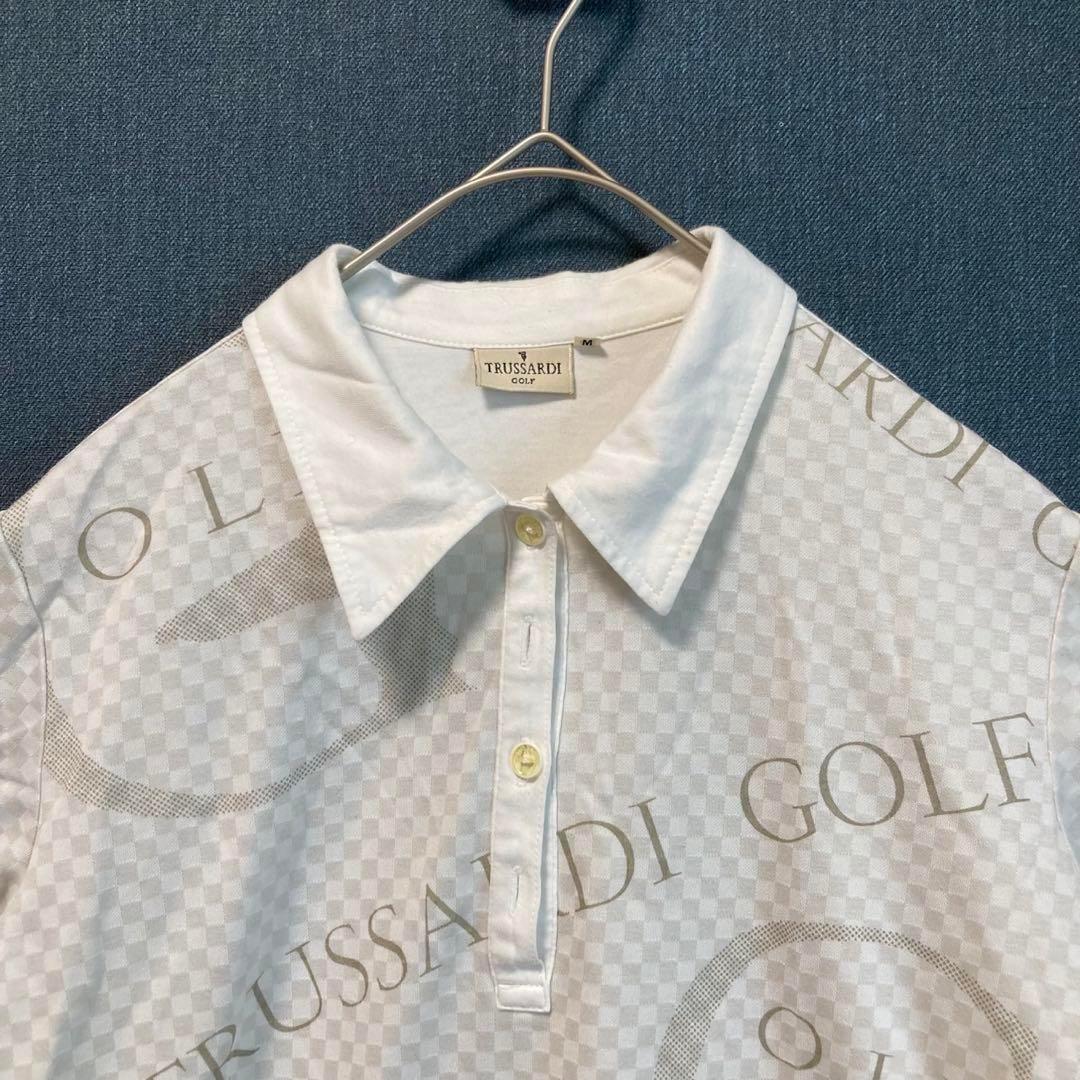 TRUSSARDI GOLFトラサルディゴルフ M ロゴ半袖 ポロシャツ