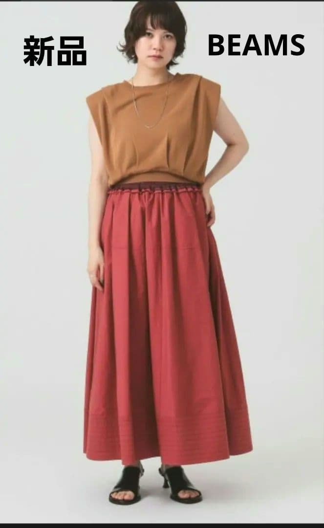 赤いフ ロングスカート SIZE BEAMS