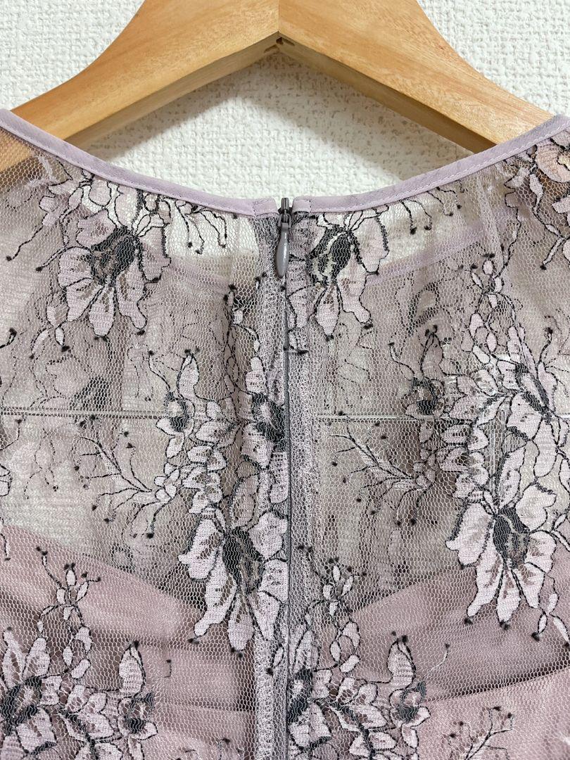 美品 日本製 kaene カエン ドレス レース 花柄 フラワー ワンピース