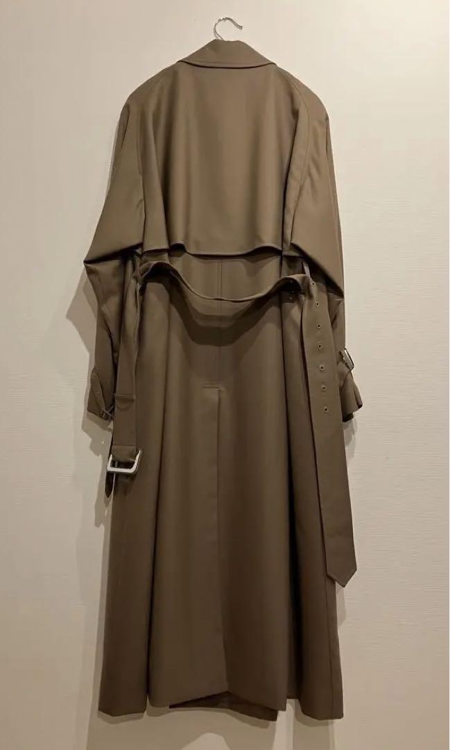 【mona】HYKE 23AW ウールトレンチコート ベージュ サイズ2