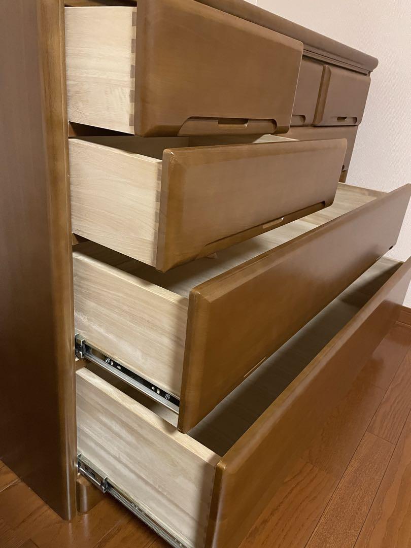 新城家具 桐無垢材ローチェスト チェスト・タンス