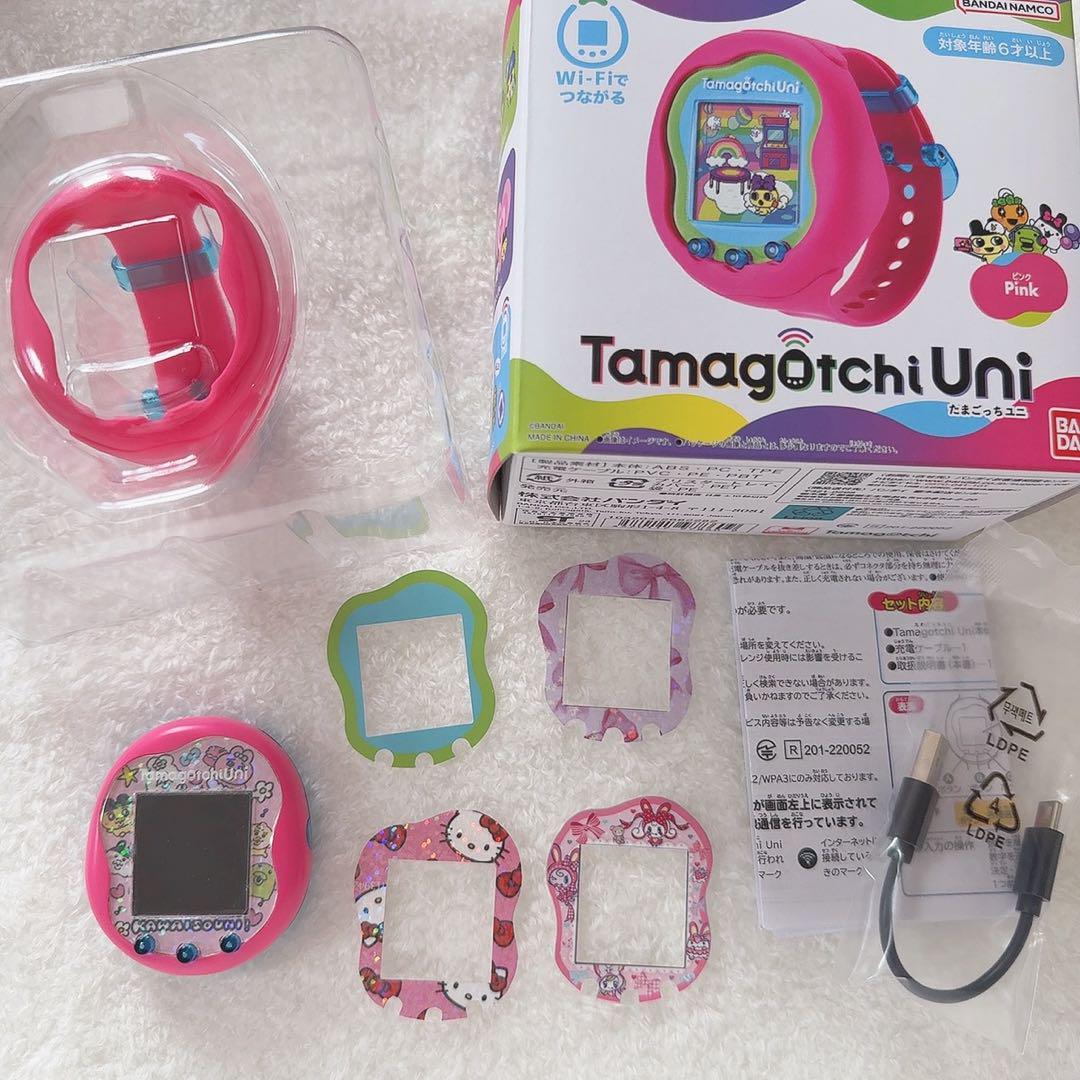 【美品】たまごっちユニ Tamagotchi Uni 本体 ピンク DLエリア
