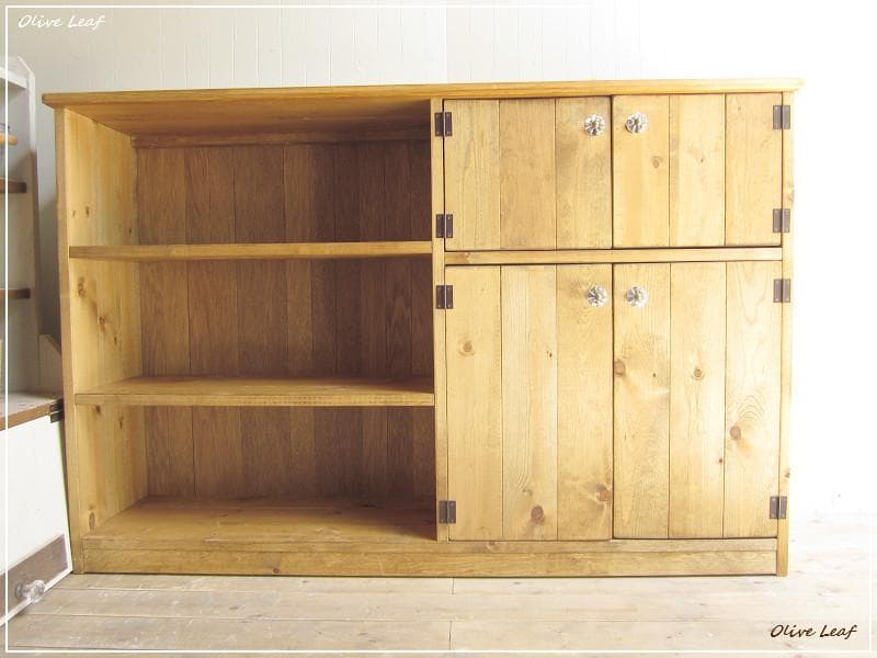 サイズ、デザインオーダー可!超ワイド4扉ローラック●ナチュラルブラウン●受注製作 サイズ、デザインオーダー可!超ワイド4扉ローラック●ナチュラルブラウン●受注製作