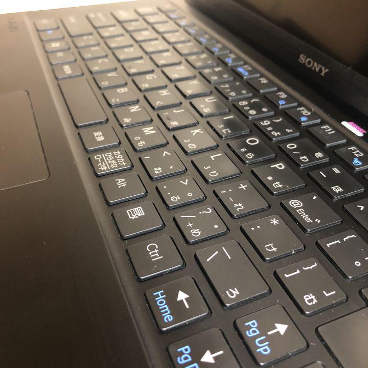 ノートPC 超薄型VAIO Corei7メモリ8GB SSD2台Win11ゲーミング動画編集