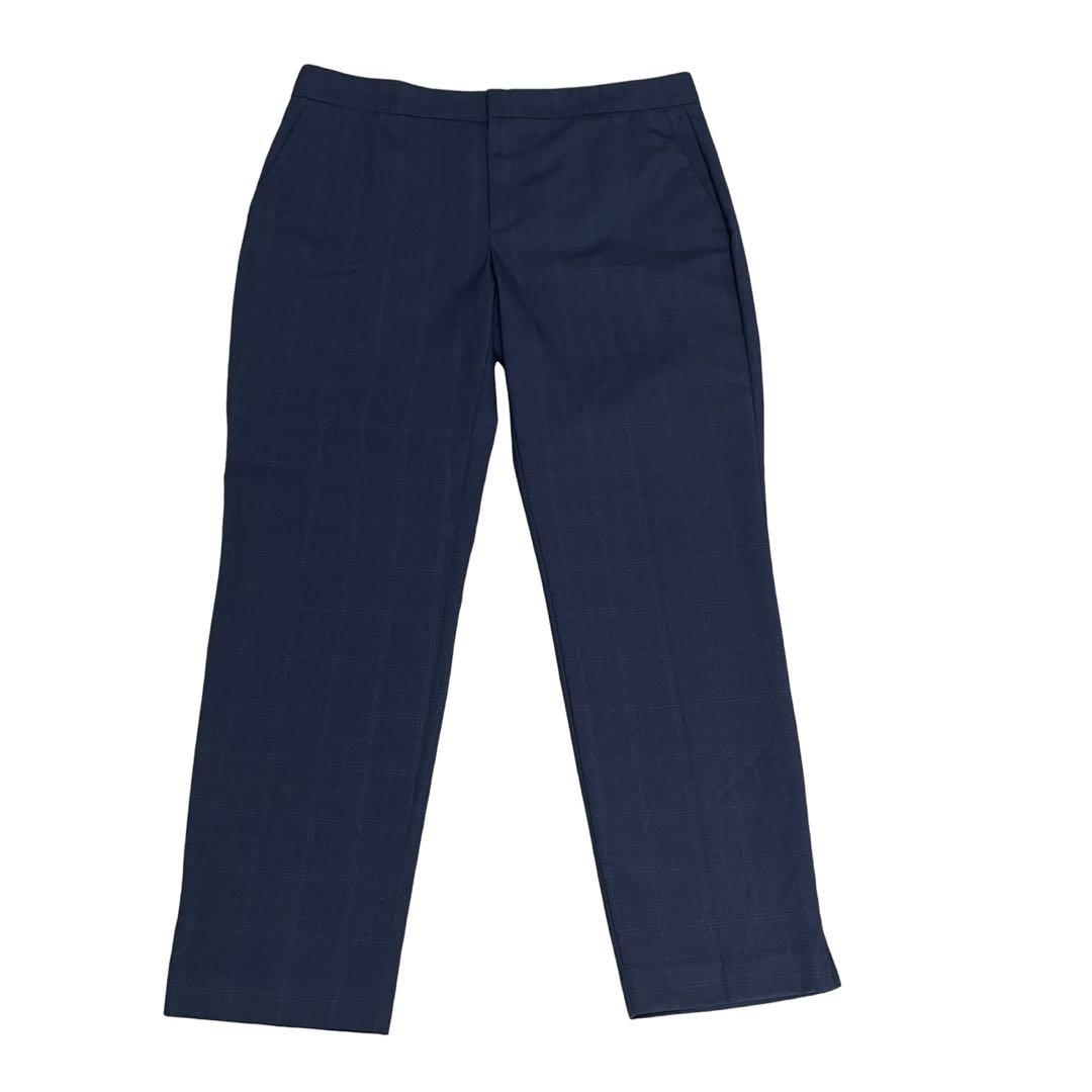 ZARA ノーカラー　パンツスーツ セットアップ　グレンチェック　M せいちゃん 様専用ZARAノーカラー パンツスーツ セットアップ