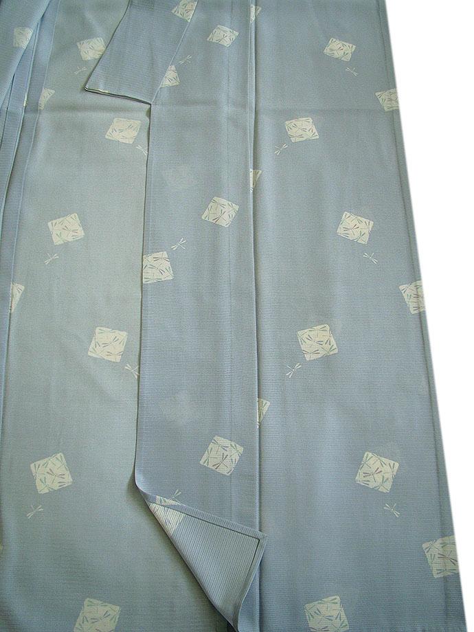 美品 S寸 夏物 お茶事に最適 駒絽の３本絽 小紋(正絹)仕立上り＜KK757＞ ☆美品 夏物 お茶事に最適 駒絽の3本絽 小紋(正絹)仕立上り