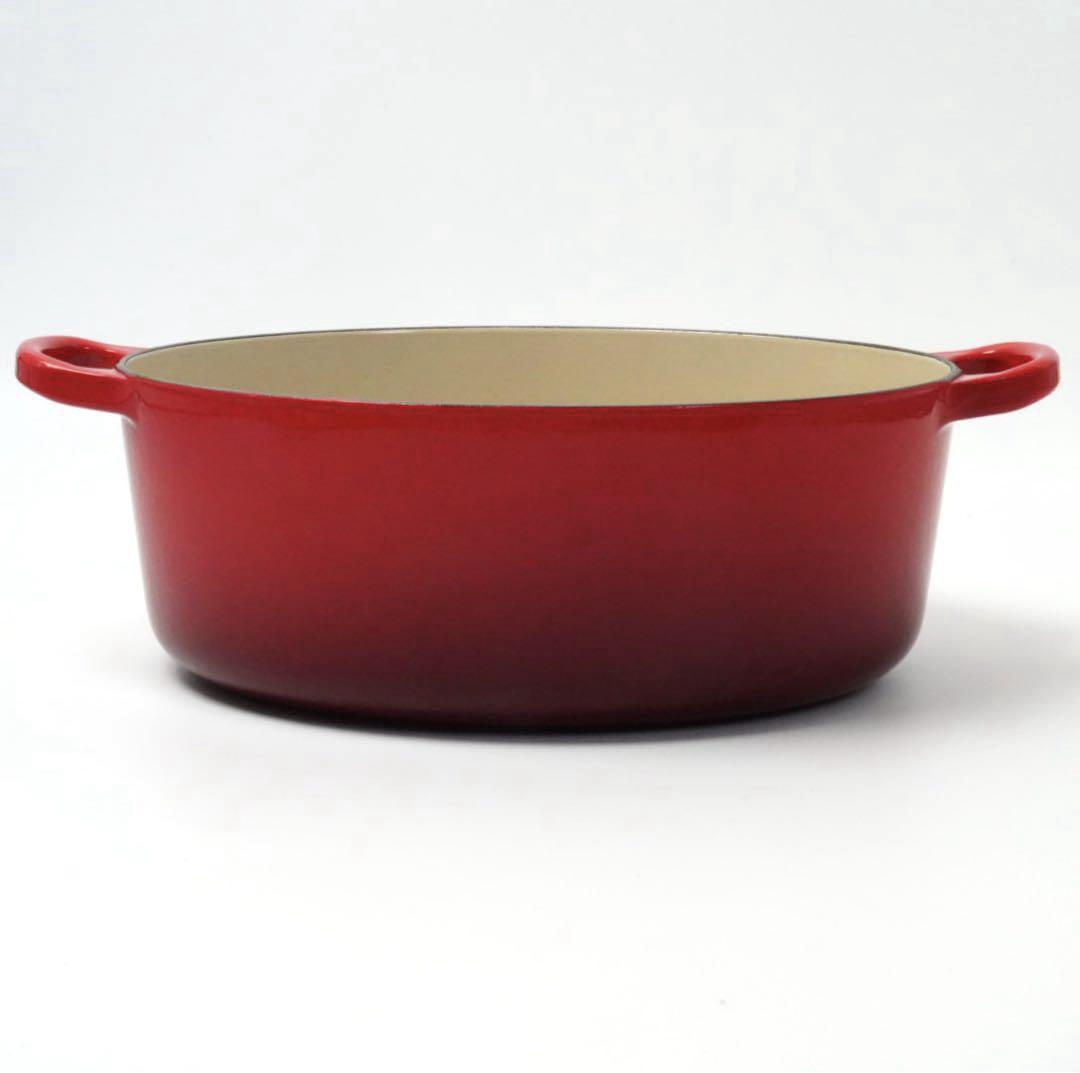 【美品】LE CREUSET　ココット オーバル チェリーレッド　27cm