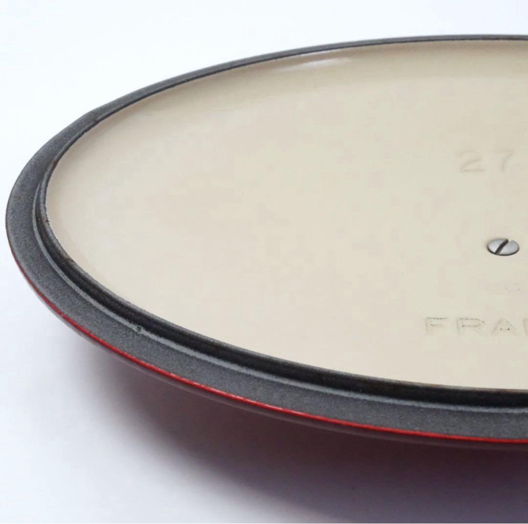 【美品】LE CREUSET　ココット オーバル チェリーレッド　27cm