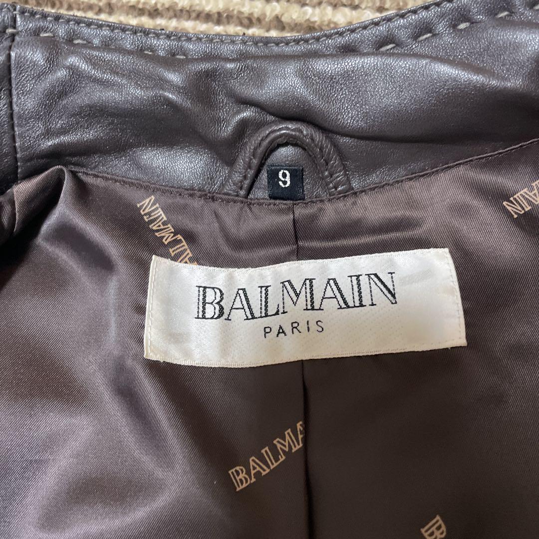 激安/新作 BALMAIN 〔バルマン〕ライダース レザー ジャケット ...