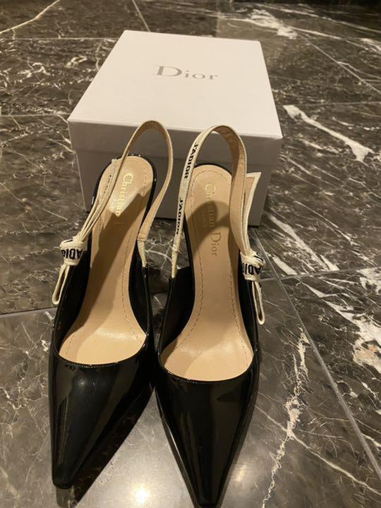 dior エナメル 38 1 2 0JXD4-m39708100111 クリスチャンディオール パンプス 黒 再入荷特価