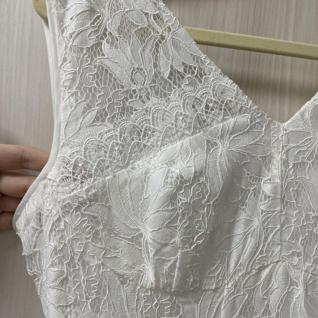 Waltz Floral Lace Belted Dress