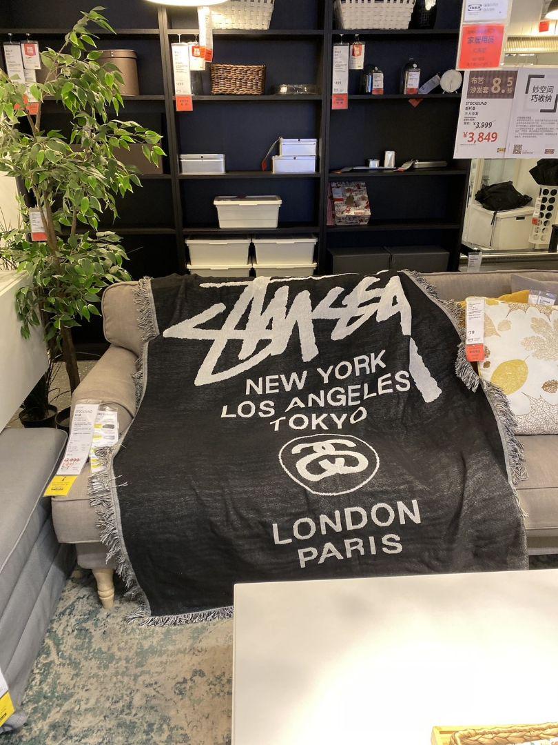 STUSSY ステューシー ラグ マット ブランケット　東京TOKYO