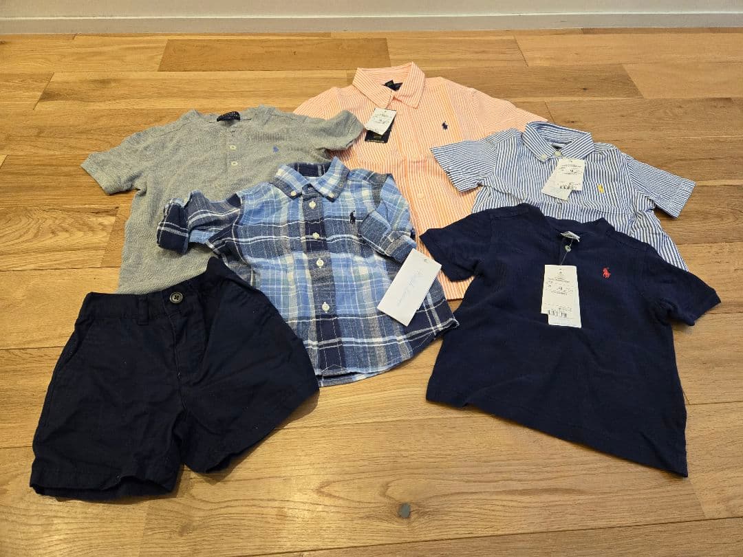 【新品タグ付き4枚】Ralph Lauren 80cm 120cm 5枚セット