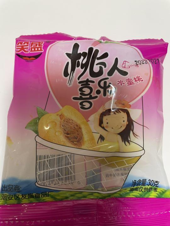 中国   駄菓子  桃人喜乐(桃)