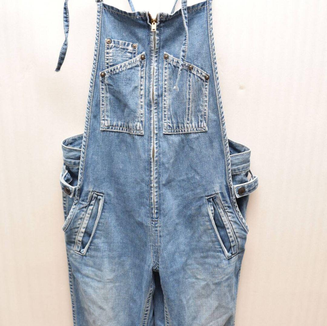 JOHNBULL ジョンブル AP714 フレンチ デニム サロペット パンツ