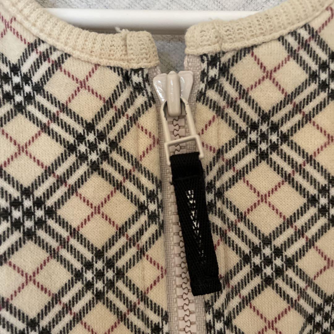 【美品】Burberryバーバリー　ノースリーブワンピース　80cm