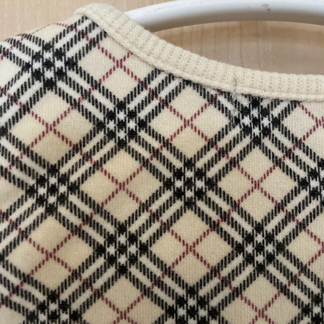 【美品】Burberryバーバリー　ノースリーブワンピース　80cm