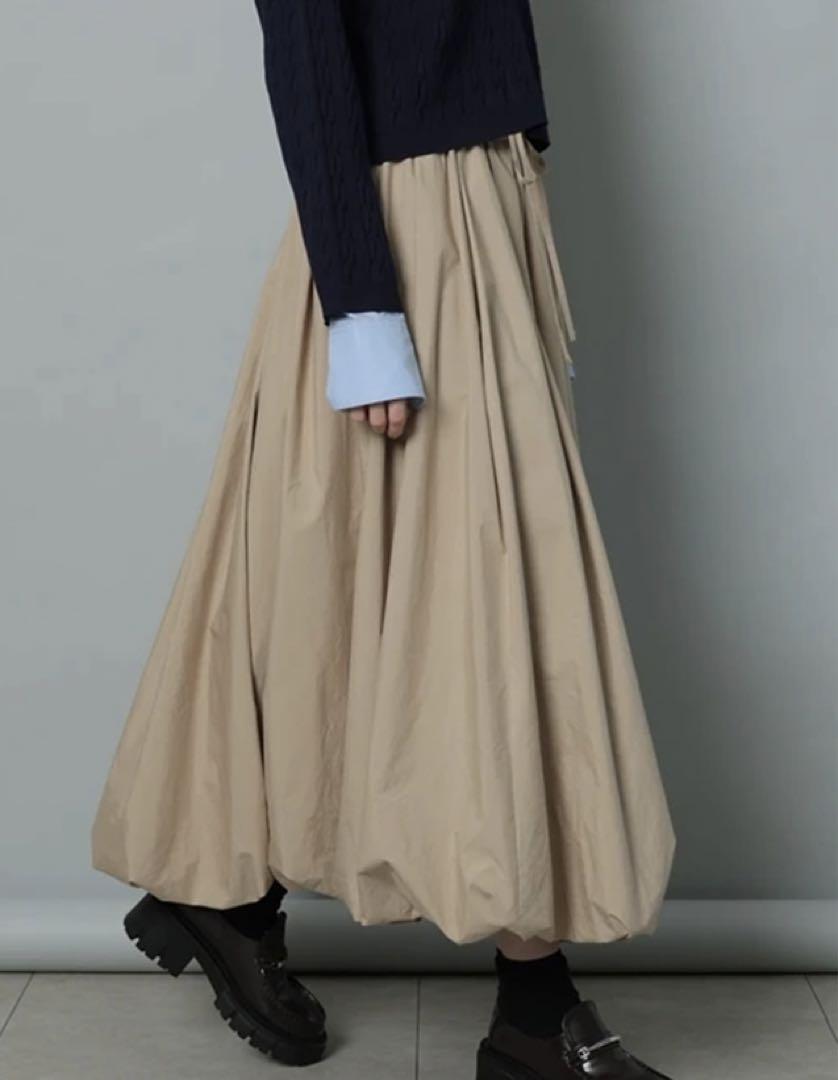 CADUNE♡バルーンゴムスカート♡ベージュ