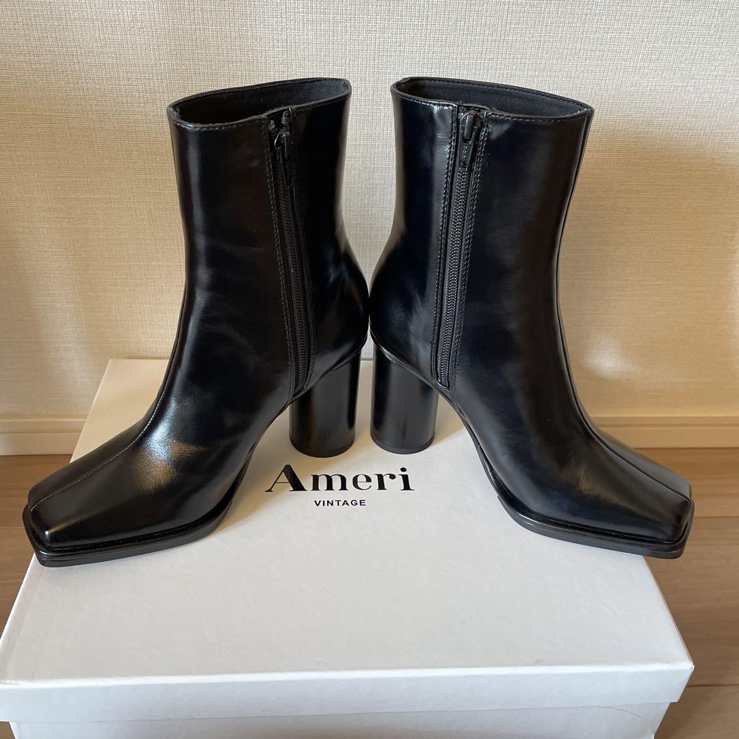 靴 AMERI UNDRESSED DIMENSIONAL SQUARE BOOTS