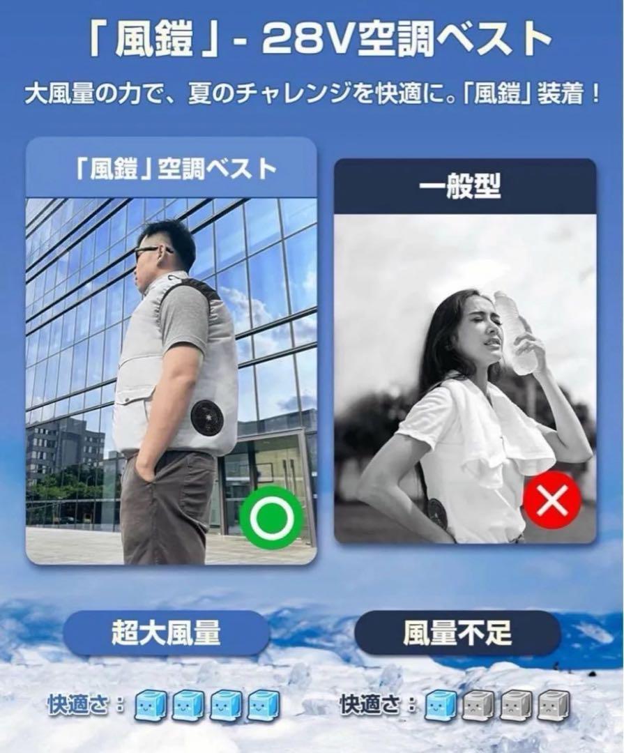 空調服モバイルバッテリー20000mah付