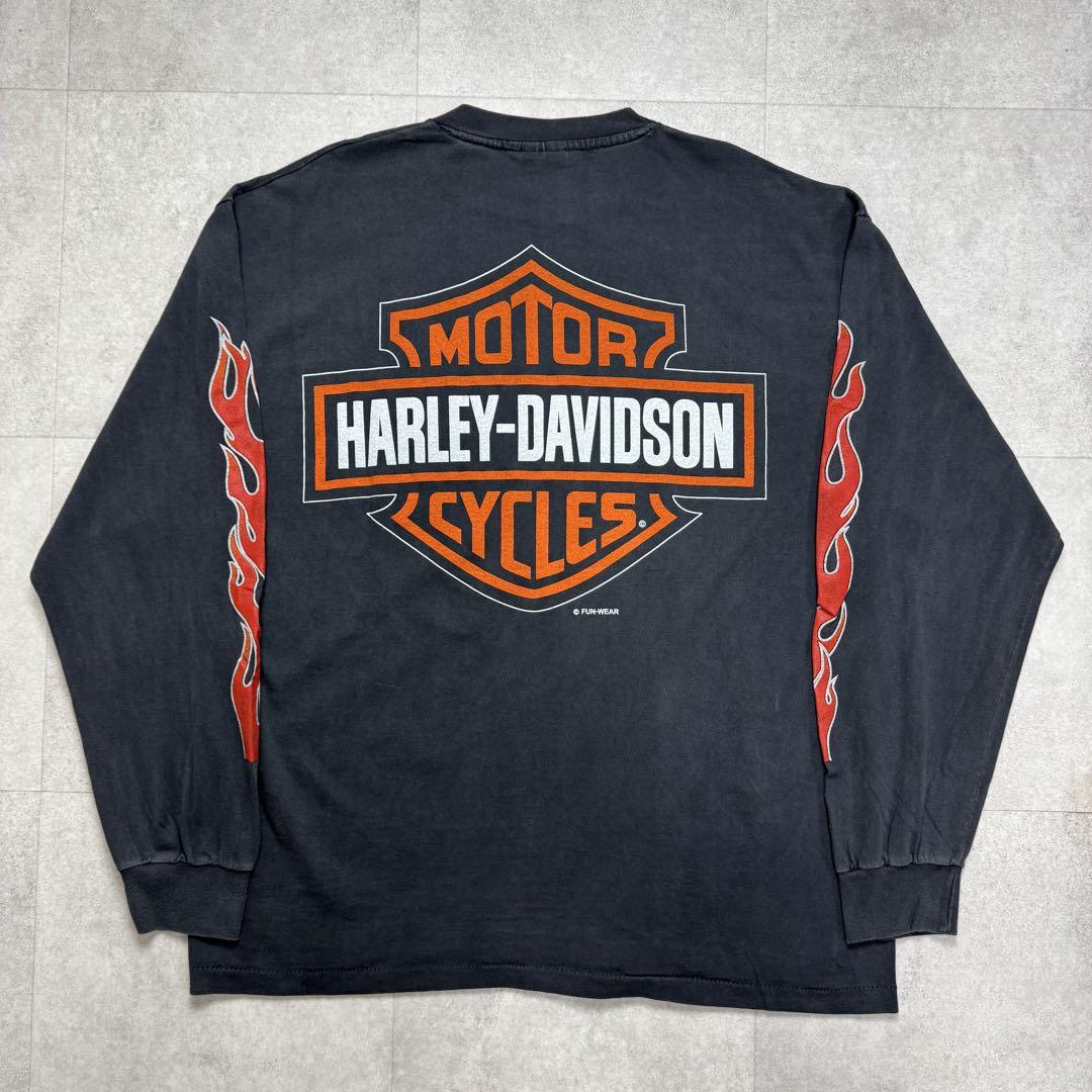 MOTOR CYCLES HARLEY DAVIDSON ハーレー ロンTシャツ