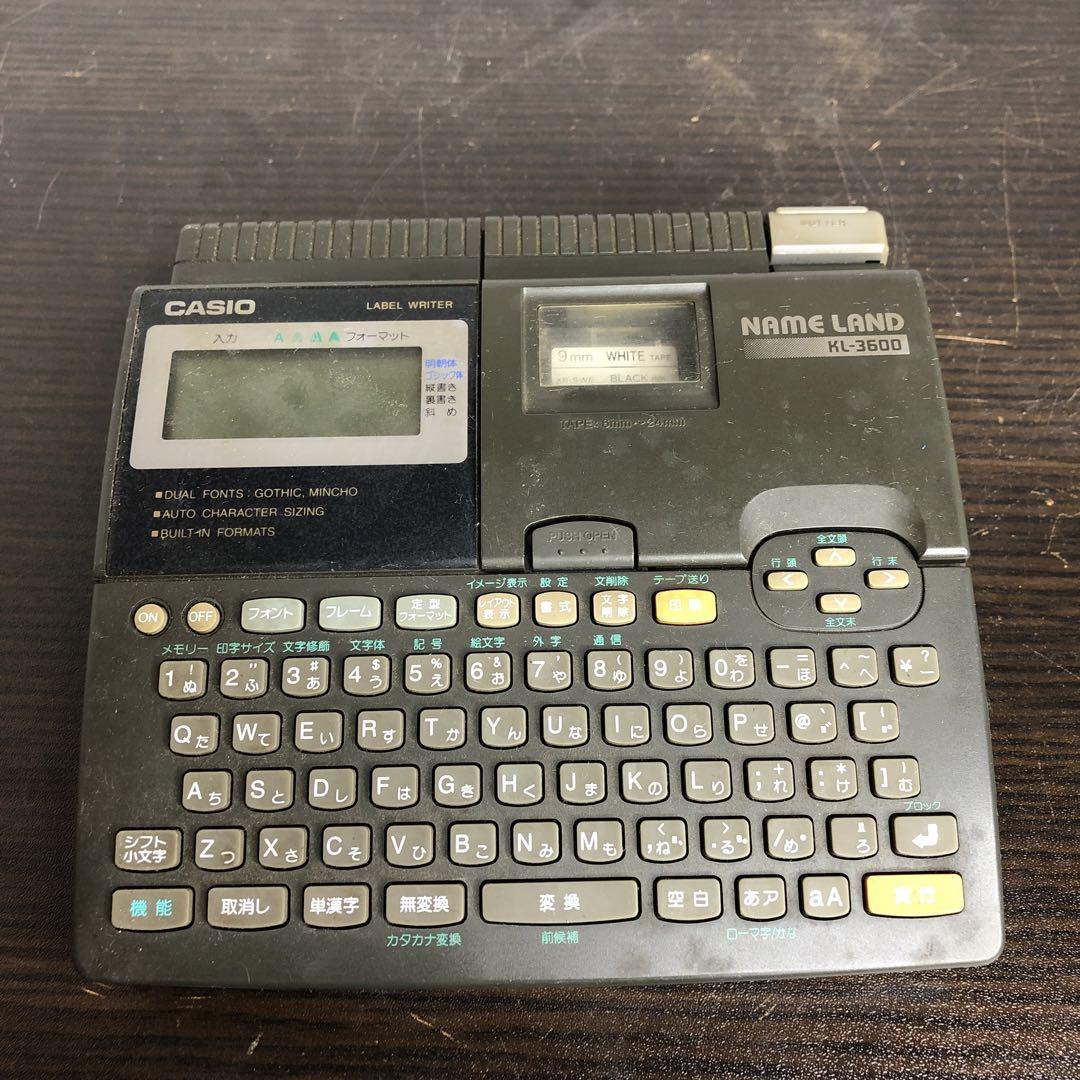 CASIO KL-3600 漢字ラベルライター ネームランド - メルカリ