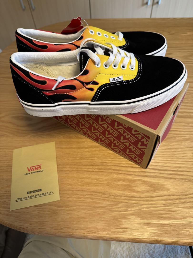 VANS ERA フレイムブラック/ホワイト 9
