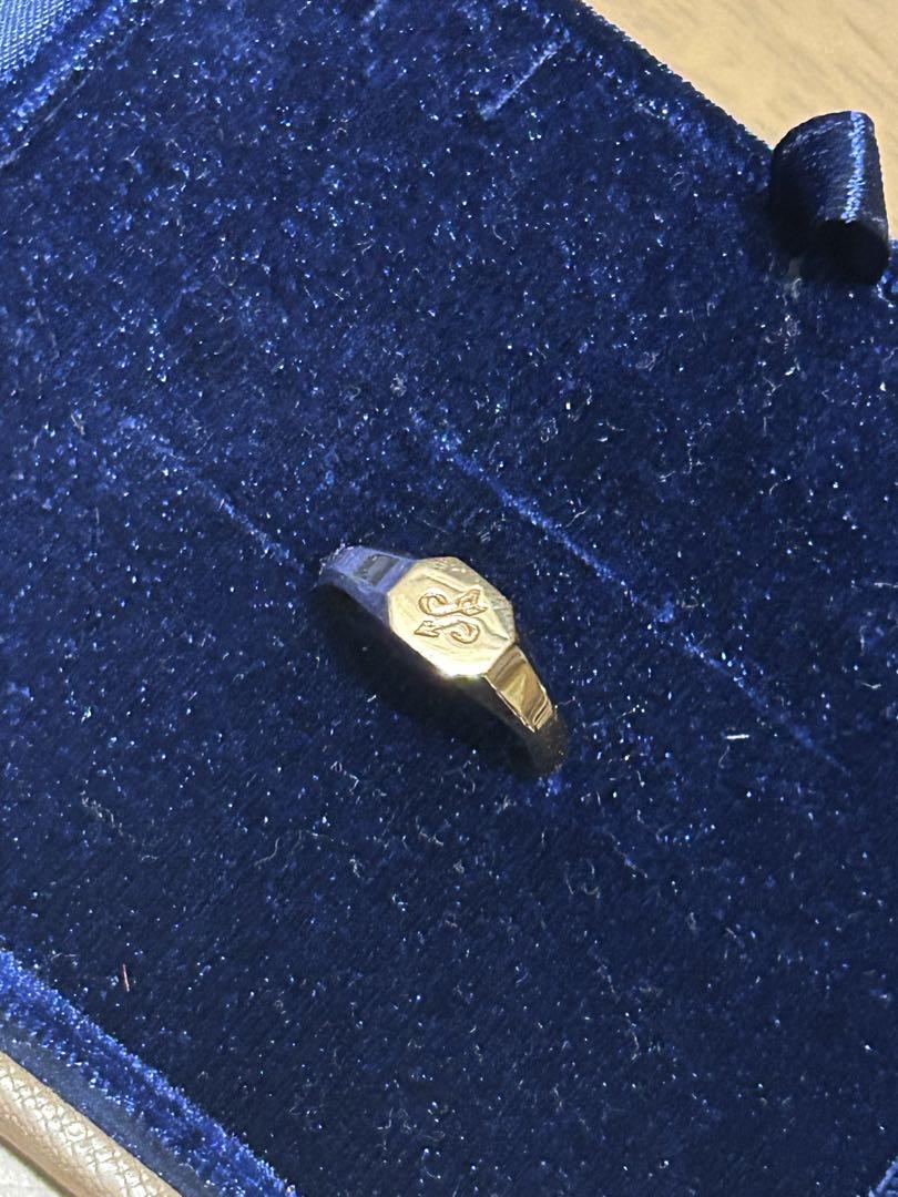 ほぼ未使用品✨K10ストーンレス地金ゴールドリング