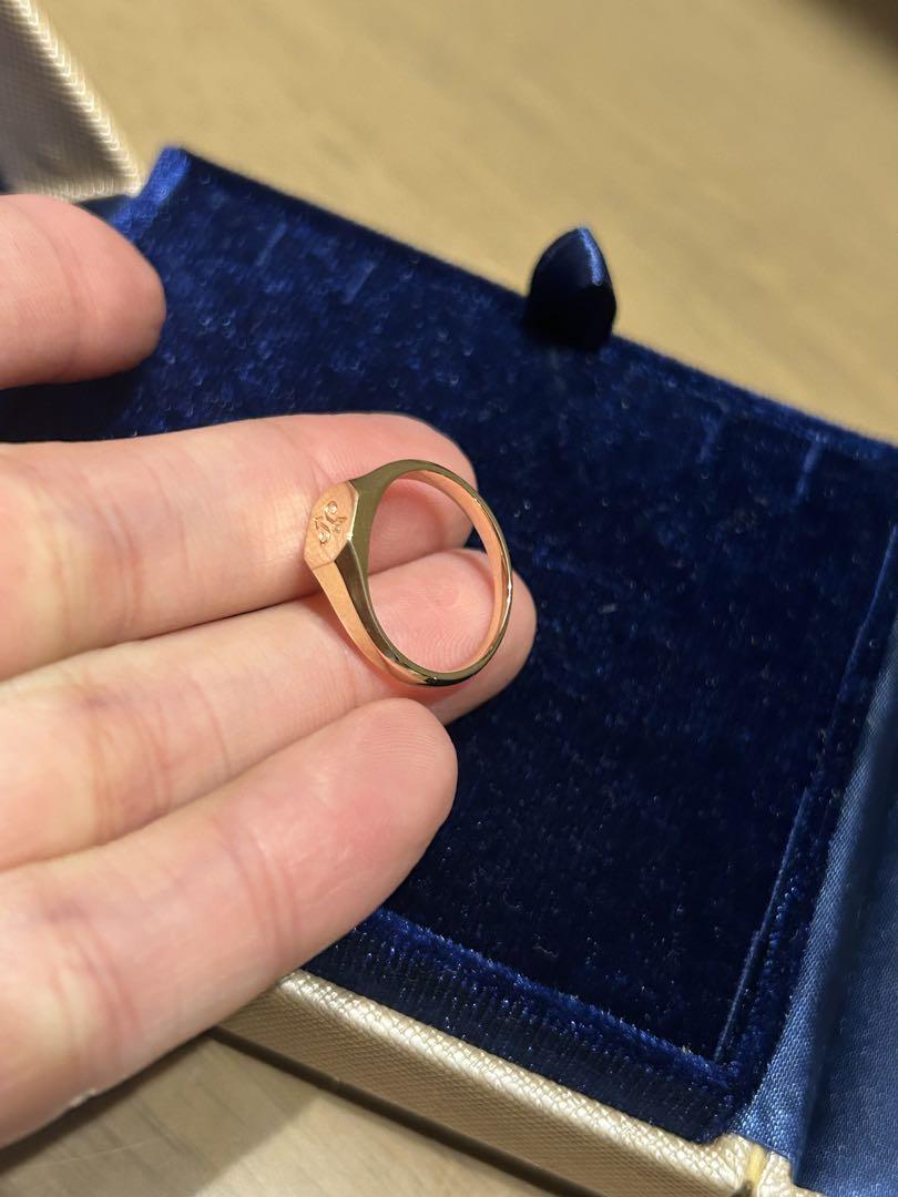 ほぼ未使用品✨K10ストーンレス地金ゴールドリング