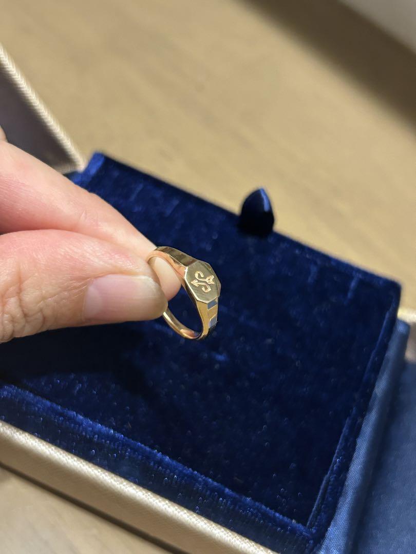 ほぼ未使用品✨K10ストーンレス地金ゴールドリング