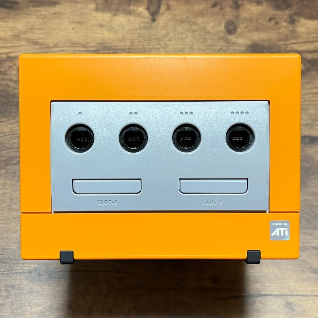 ゲームキューブ　GAMECUBE　オレンジ　本体　箱セット　動作品　⑦