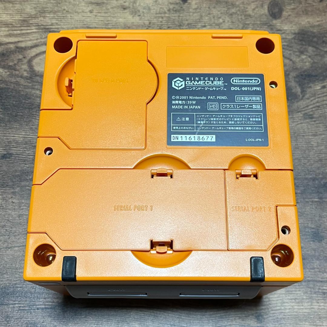 ゲームキューブ　GAMECUBE　オレンジ　本体　箱セット　動作品　⑦