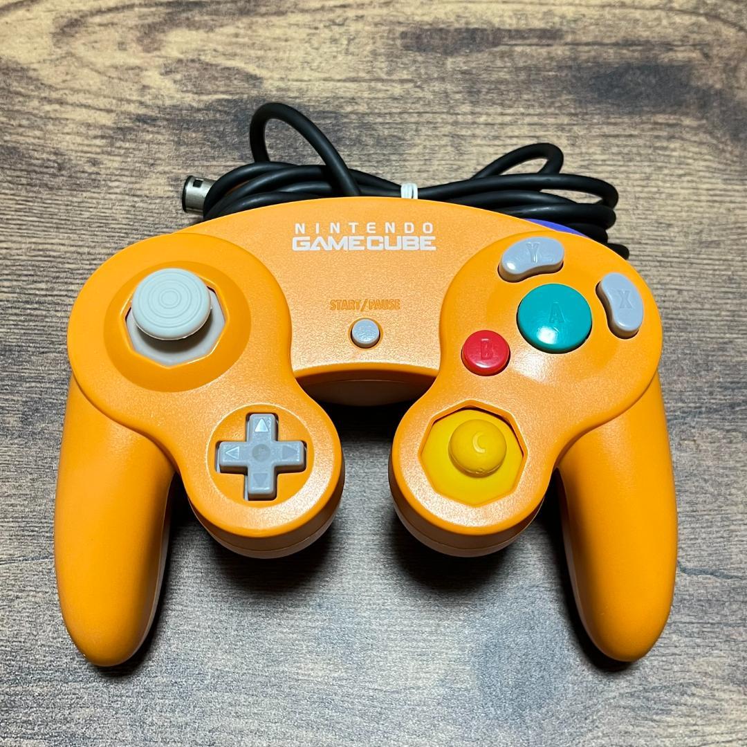 ゲームキューブ　GAMECUBE　オレンジ　本体　箱セット　動作品　⑦