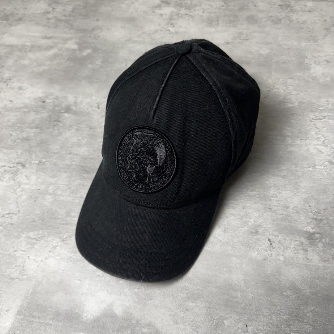 DIESEL ディーゼル ブレイブマンロゴ キャップ 帽子 ブラック 黒