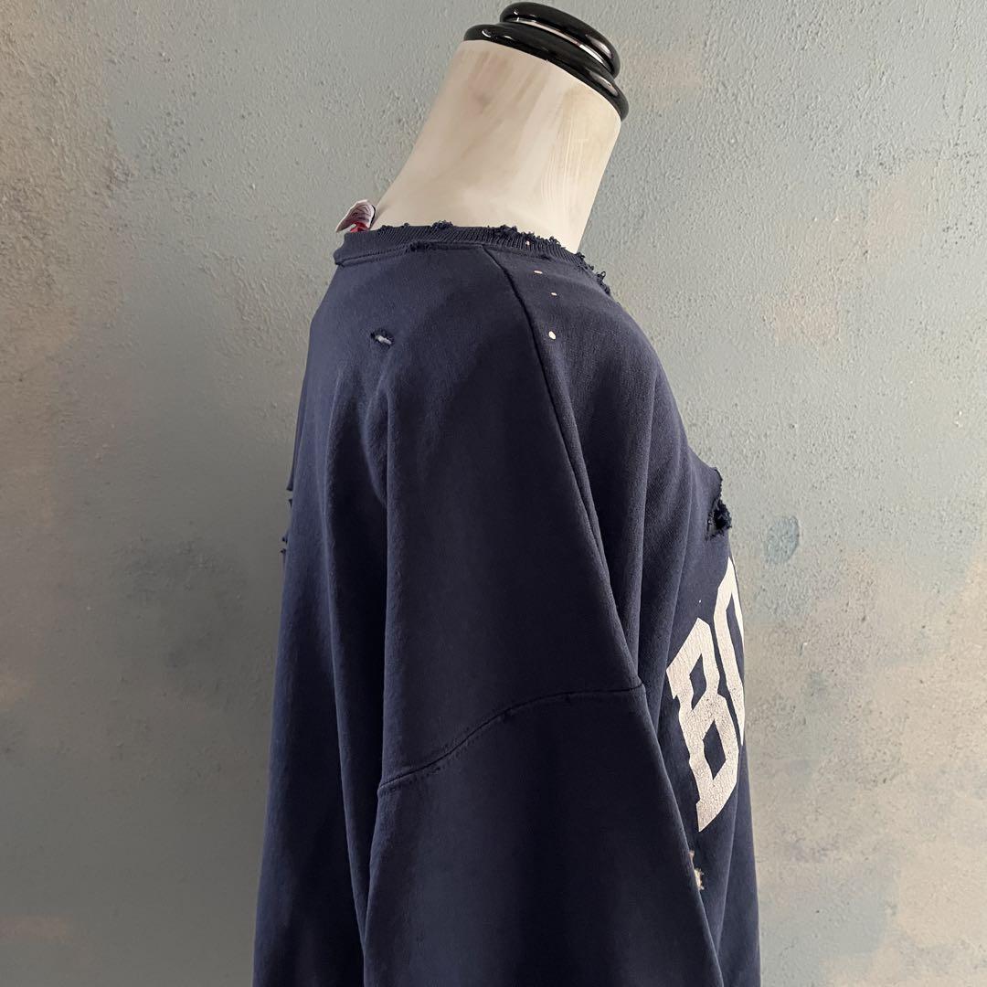 90's vintage Champion☆プリント☆ペンキ☆ボロスウェット 画像18