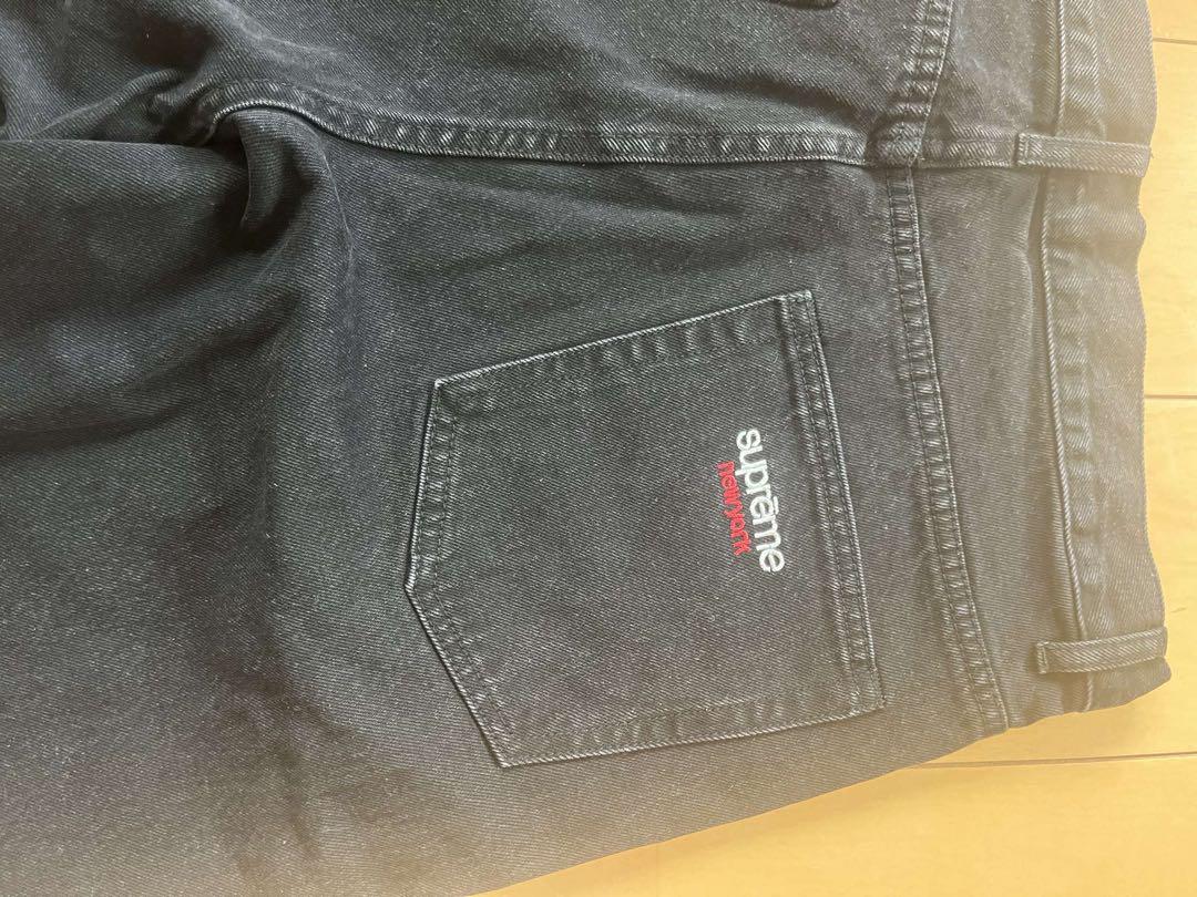 新品 Supreme Baggy Jean 32 黒 ブラック バギー
