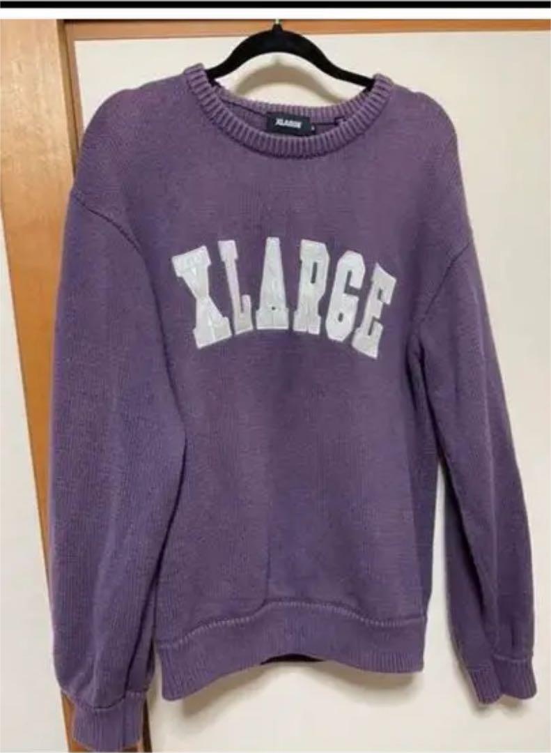 XLARGE ニット セーター パープル 紫 最終値下げ
