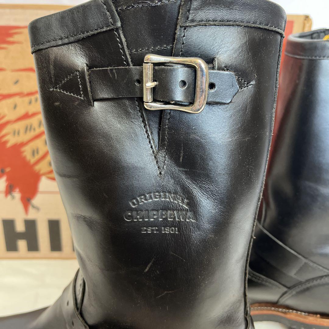 CHIPPEWA 11スティールトゥ エンジニアブーツ 8E 黒 チペワ